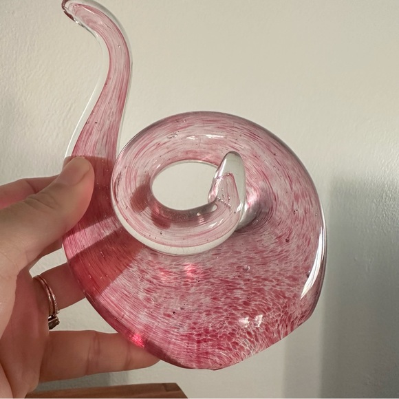 SOLD MCM Swirl Hand Blown Glass Art Deco Trinket - Picture 6 of 6